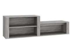Mueble zapatero madera contrachapada gris Sonoma 150x35x45 cm ES568148