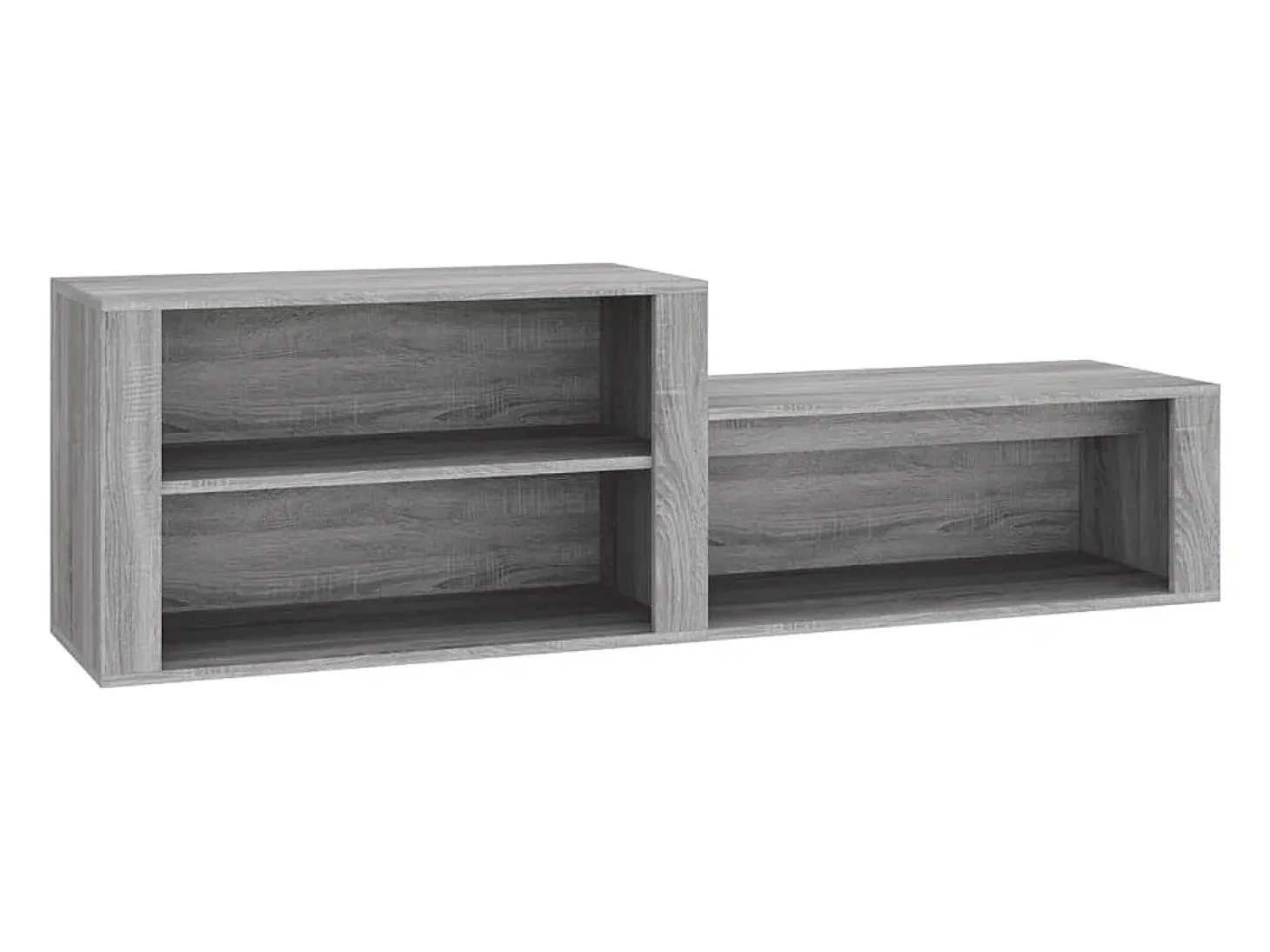 Mueble zapatero madera contrachapada gris Sonoma 150x35x45 cm ES568148