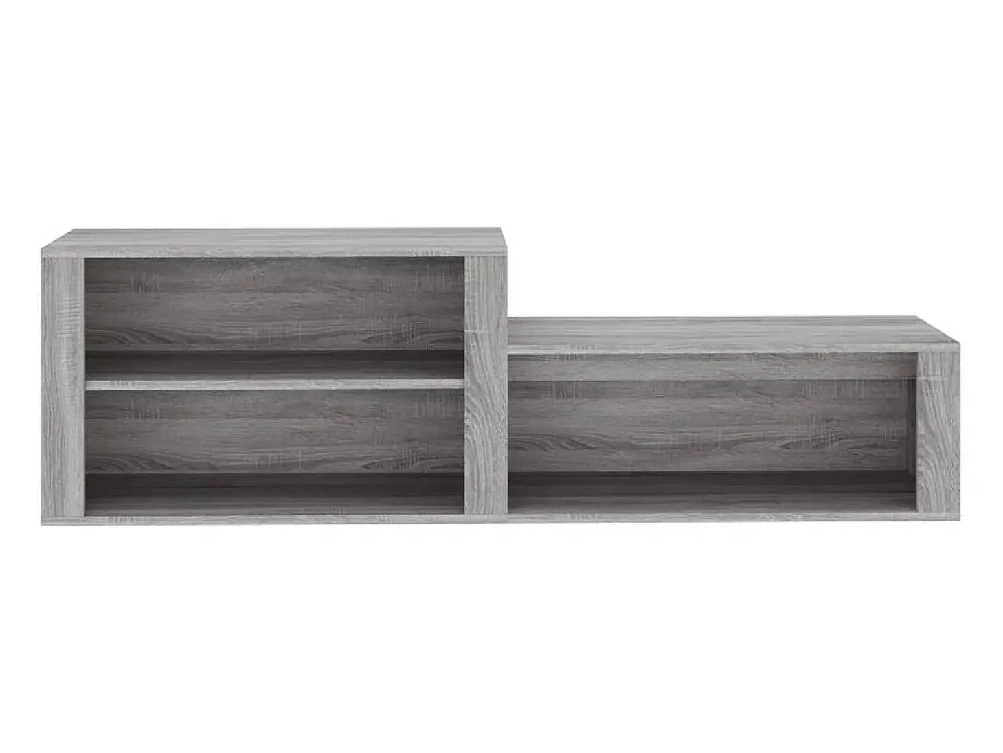 Mueble zapatero madera contrachapada gris Sonoma 150x35x45 cm ES568148
