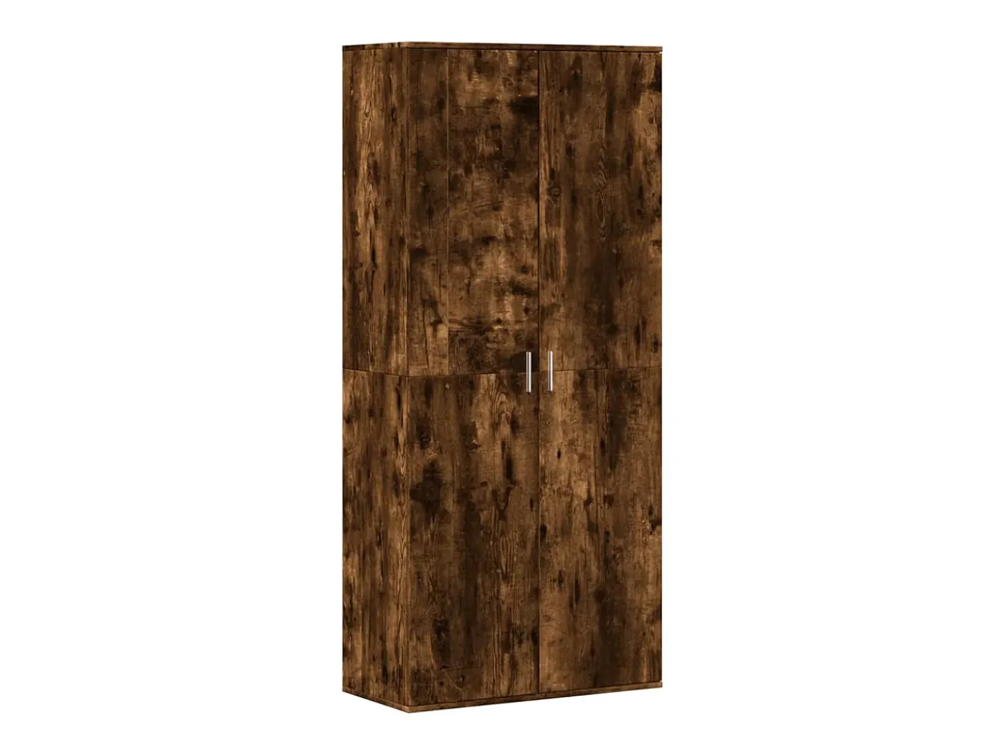 Mueble zapatero madera de ingeniería roble ahumado 80x39x178 cm ES523375