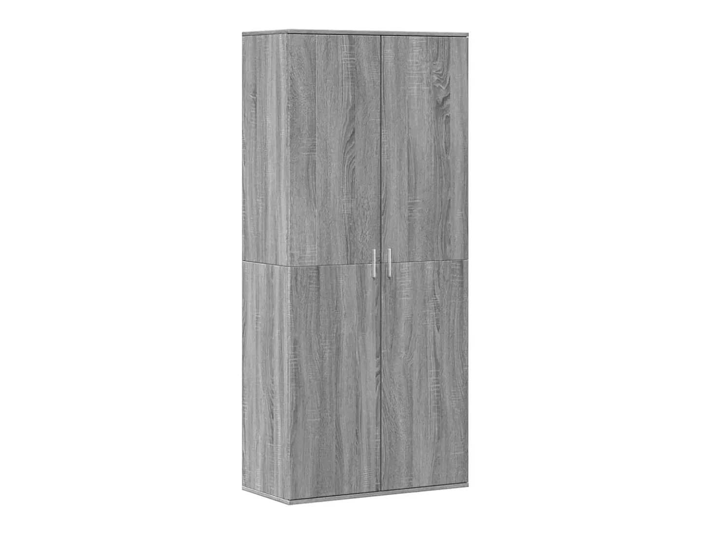 Mueble zapatero madera de ingeniería gris Sonoma 80x39x178 cm ES734128