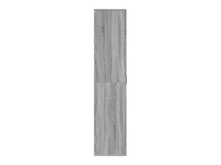 Mueble zapatero madera de ingeniería gris Sonoma 80x39x178 cm ES734128