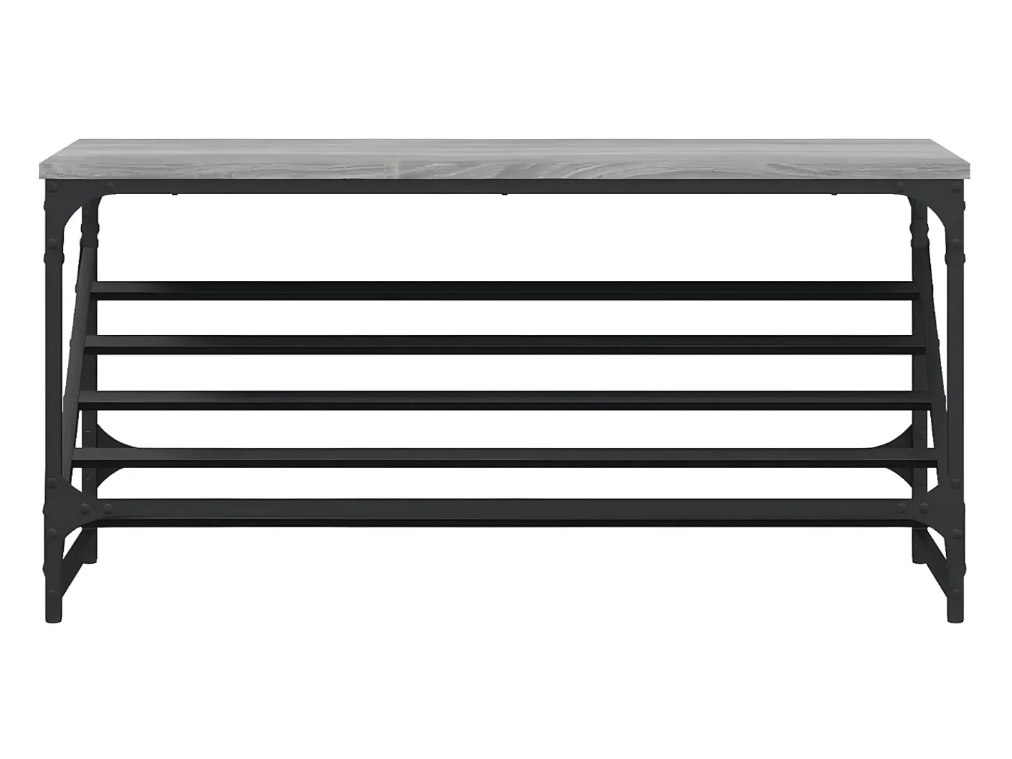 Mueble zapatero madera de ingeniería gris Sonoma 90x30x45 cm ES269555
