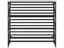 Mueble zapatero madera de ingeniería gris Sonoma 90x30x85 cm ES180046