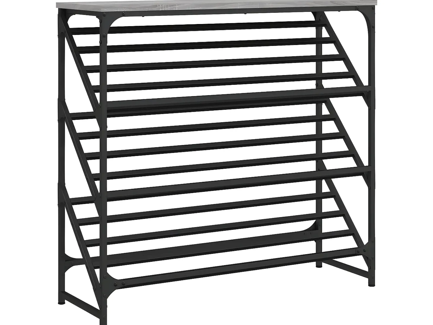 Mueble zapatero madera de ingeniería gris Sonoma 90x30x85 cm ES180046