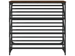 Mueble zapatero madera de ingeniería marrón roble 90x30x85 cm ES222023