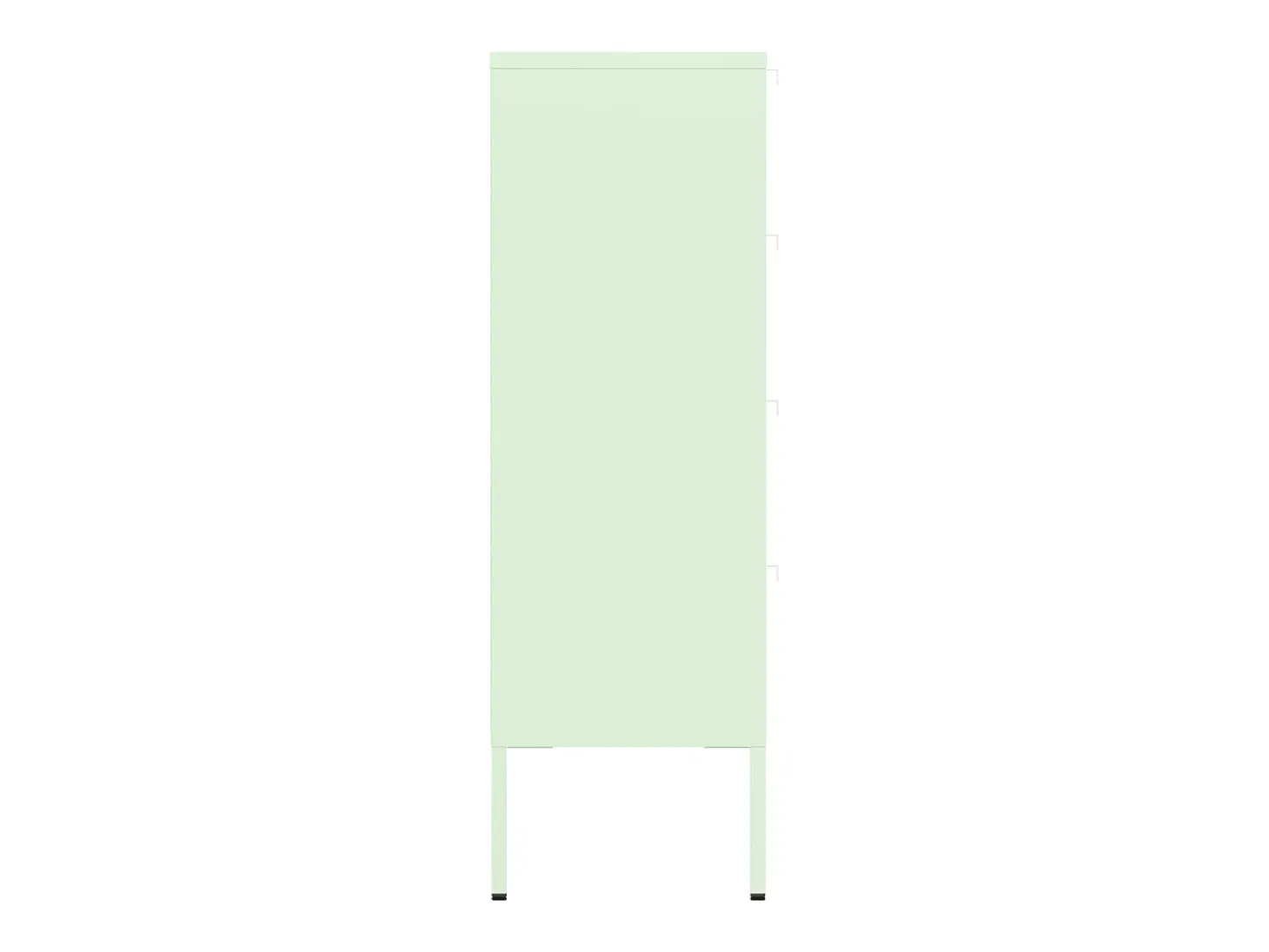 Mueble zapatero metálico verde lima de 4 puertas EMMA