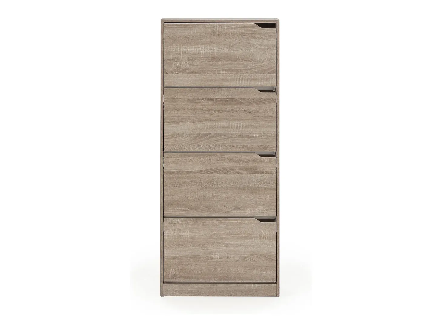 Mueble Zapatero Ángel 4 Puertas Color Roble, para 24 Pares