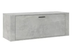Mueble zapatero pared contrachapada gris hormigón 100x35x38 cm ES279213