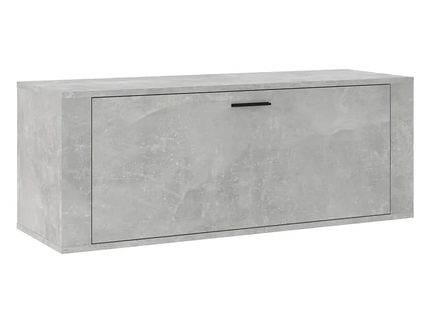 Mueble zapatero pared contrachapada gris hormigón 100x35x38 cm ES279213