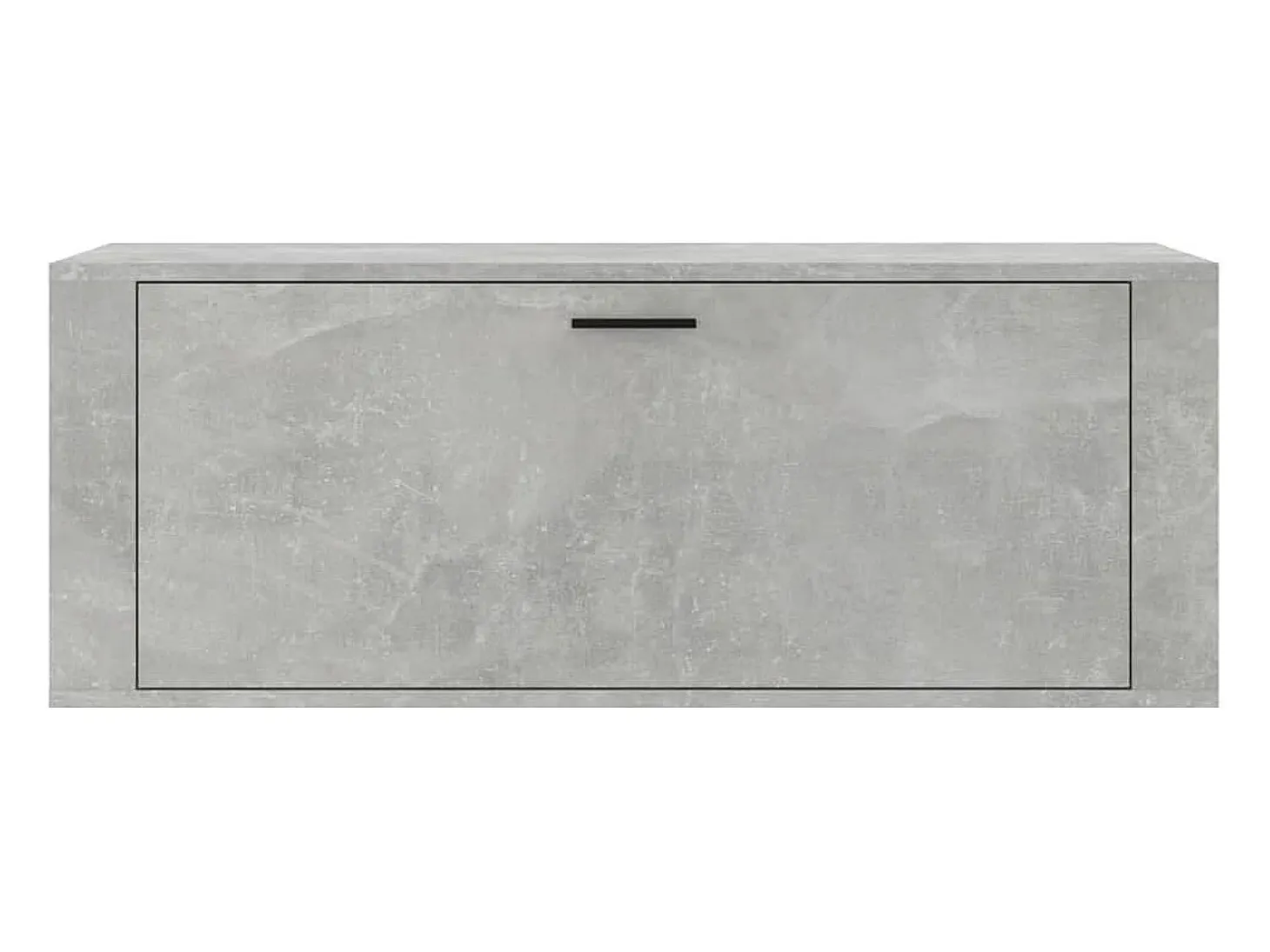 Mueble zapatero pared contrachapada gris hormigón 100x35x38 cm ES279213