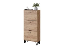 Mueble zapatero roble dorado 130x26x60 siri