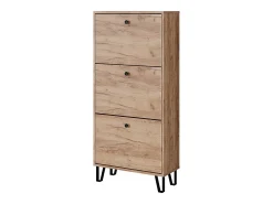 Mueble zapatero roble dorado 130x26x60 siri