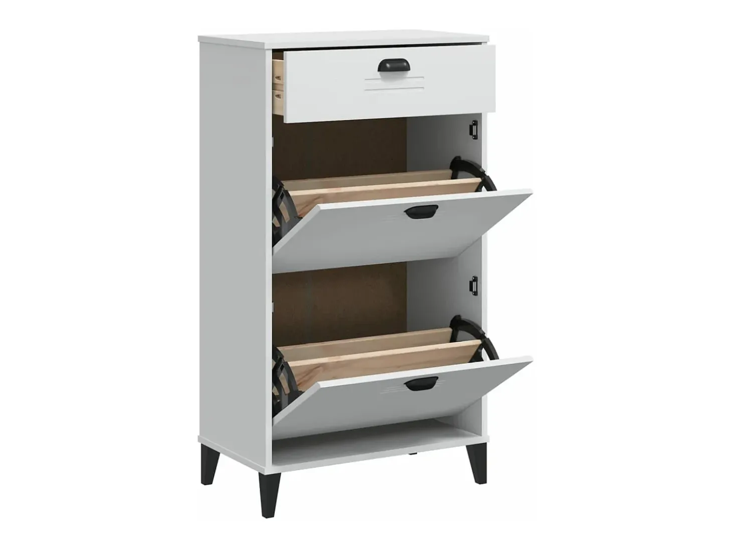 Mueble zapatero VIKEN madera de ingeniería blanco ES754906