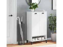 Mueble zapatero VIKEN madera de ingeniería blanca ES798274