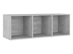 Muebles de salón 4 piezas madera ingeniería gris hormigón