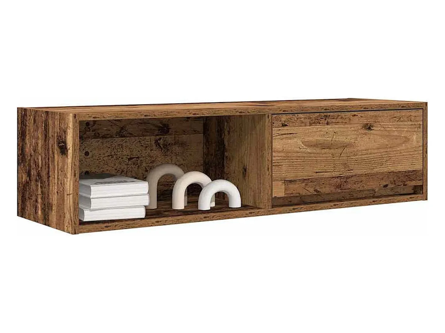 Muebles de TV 2 uds 100x31x25,5 cm Madera ingeniería envejecida