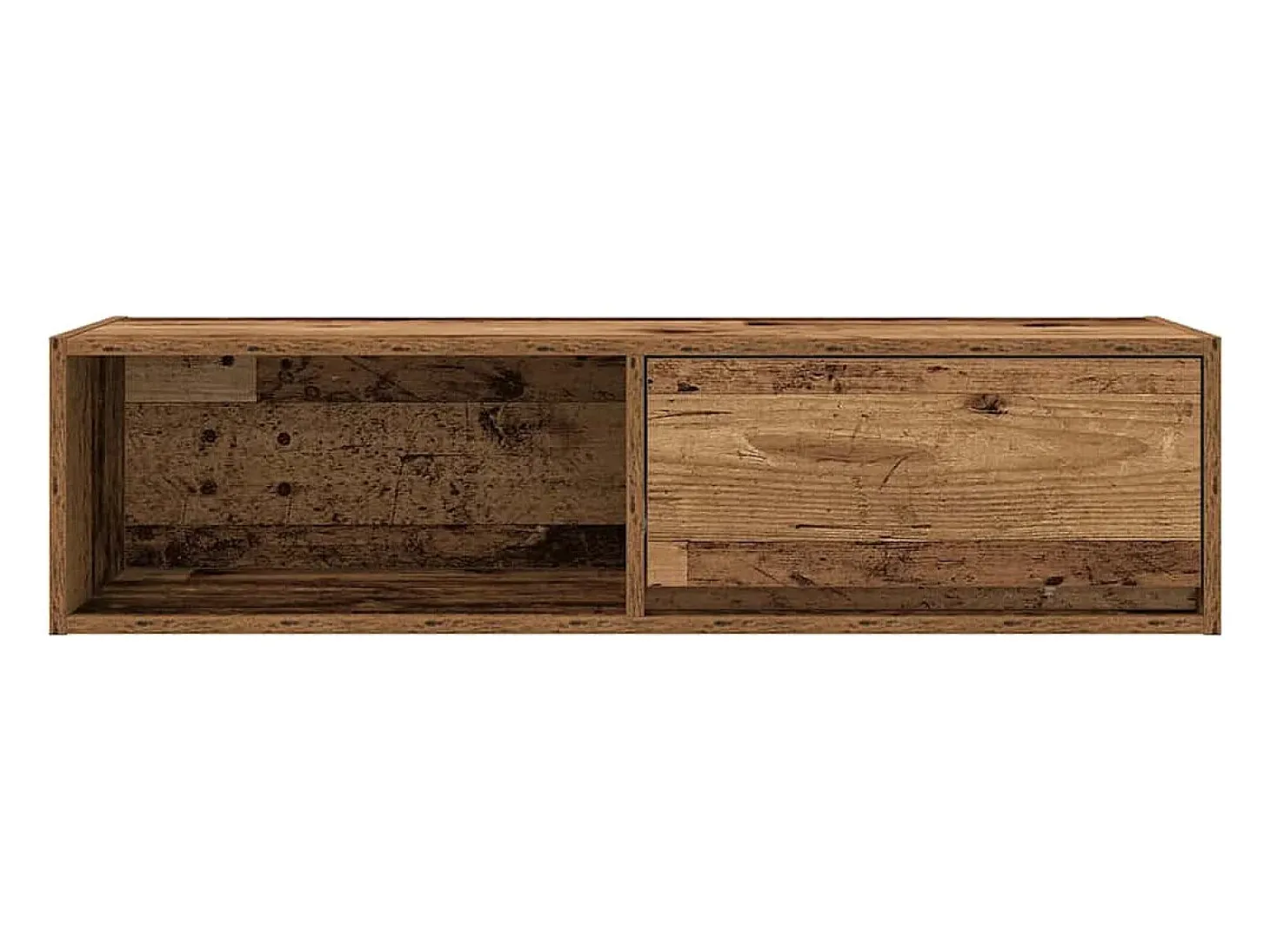 Muebles de TV 2 uds 100x31x25,5 cm Madera ingeniería envejecida