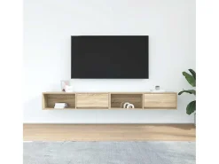 Muebles de TV 2uds Roble Sonoma 100x31x25,5cm Madera ingeniería