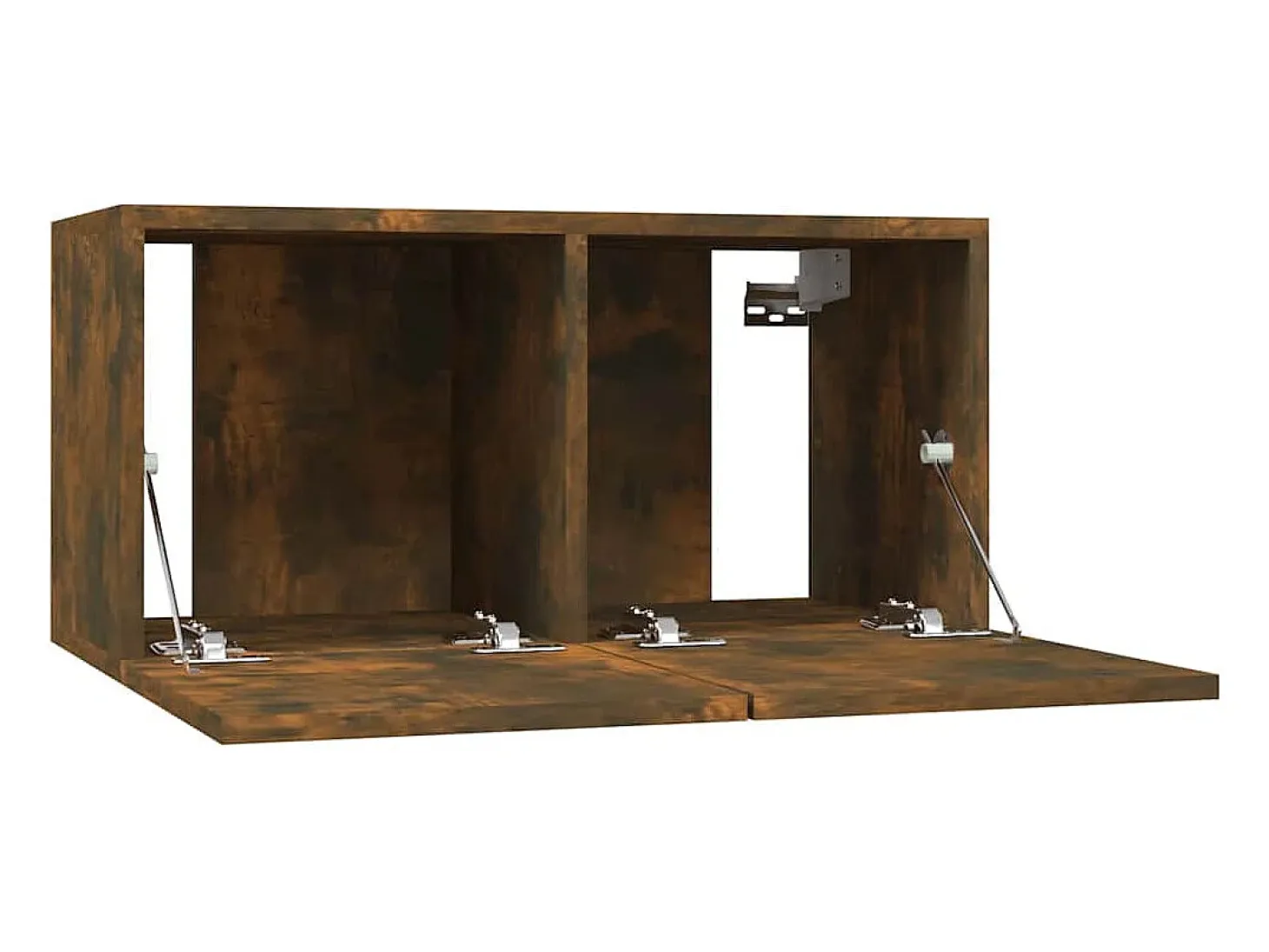 Muebles para TV colgantes 3 uds roble ahumado 60x30x30 cm