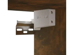 Muebles para TV colgantes 3 uds roble ahumado 60x30x30 cm