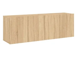 Muebles para TV de pared 2 unidades roble Sonoma 60x30x41 cm ES27772