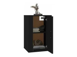 Muebles para TV de pared 2 uds negro 40x34,5x60 cm ES60793