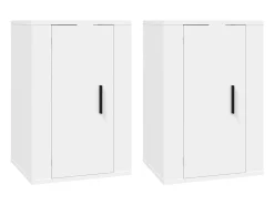 Muebles para TV de pared 2 uds blanco 40x34,5x60 cm ES95095
