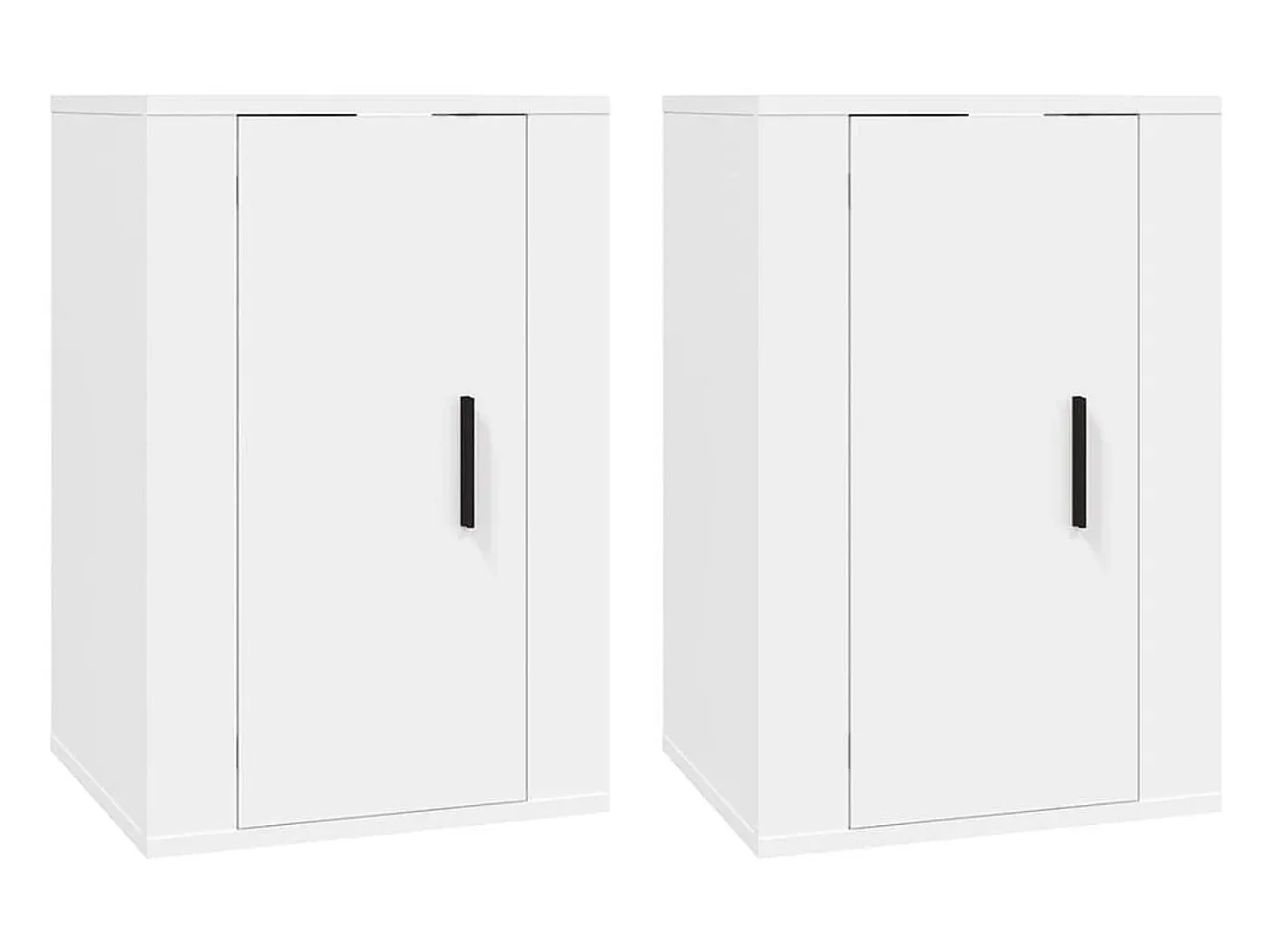 Muebles para TV de pared 2 uds blanco 40x34,5x60 cm ES95095