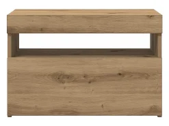 Muebles TV con luces LED 2 uds madera ingeniería roble artisan