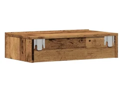 Muebles TV con luces LED 2 uds madera envejecida 60x35x15,5 cm