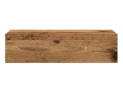 Muebles TV con luces LED 2 uds madera envejecida 60x35x15,5 cm