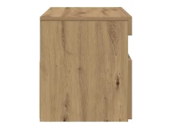 Muebles TV con luces LED 2 uds madera ingeniería roble artisan