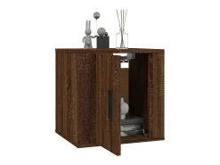 Murk Mueble para TV de pared roble marrón 40x34,5x40 cm
