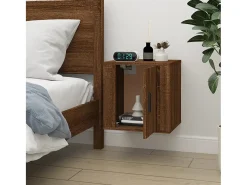 Murk Mueble para TV de pared roble marrón 40x34,5x40 cm