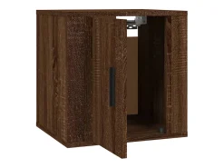 Murk Mueble para TV de pared roble marrón 40x34,5x40 cm