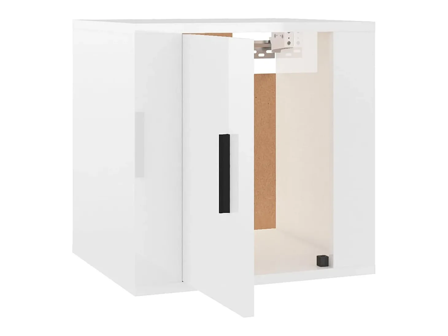Murk Muebles para TV de pared 2 uds blanco brillante 40x34,5x40 cm