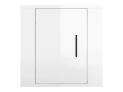 Murk Muebles para TV de pared 2 uds blanco brillante 40x34,5x40 cm