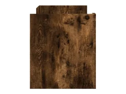 Nando Mueble para TV madera contrachapada roble ahumado 100x35x40 cm