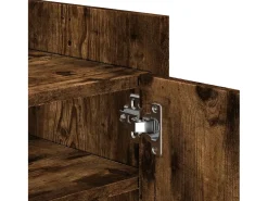 Nando Mueble para TV madera contrachapada roble ahumado 100x35x40 cm