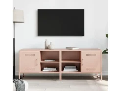 Neris Muebles de TV 2 piezas acero rosa 68x39x50,5 cm
