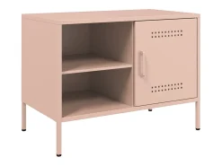 Neris Muebles de TV 2 piezas acero rosa 68x39x50,5 cm
