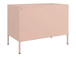 Neris Muebles de TV 2 piezas acero rosa 68x39x50,5 cm