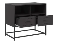 Nicholas Mueble para TV de acero negro 68x39x60,5 cm
