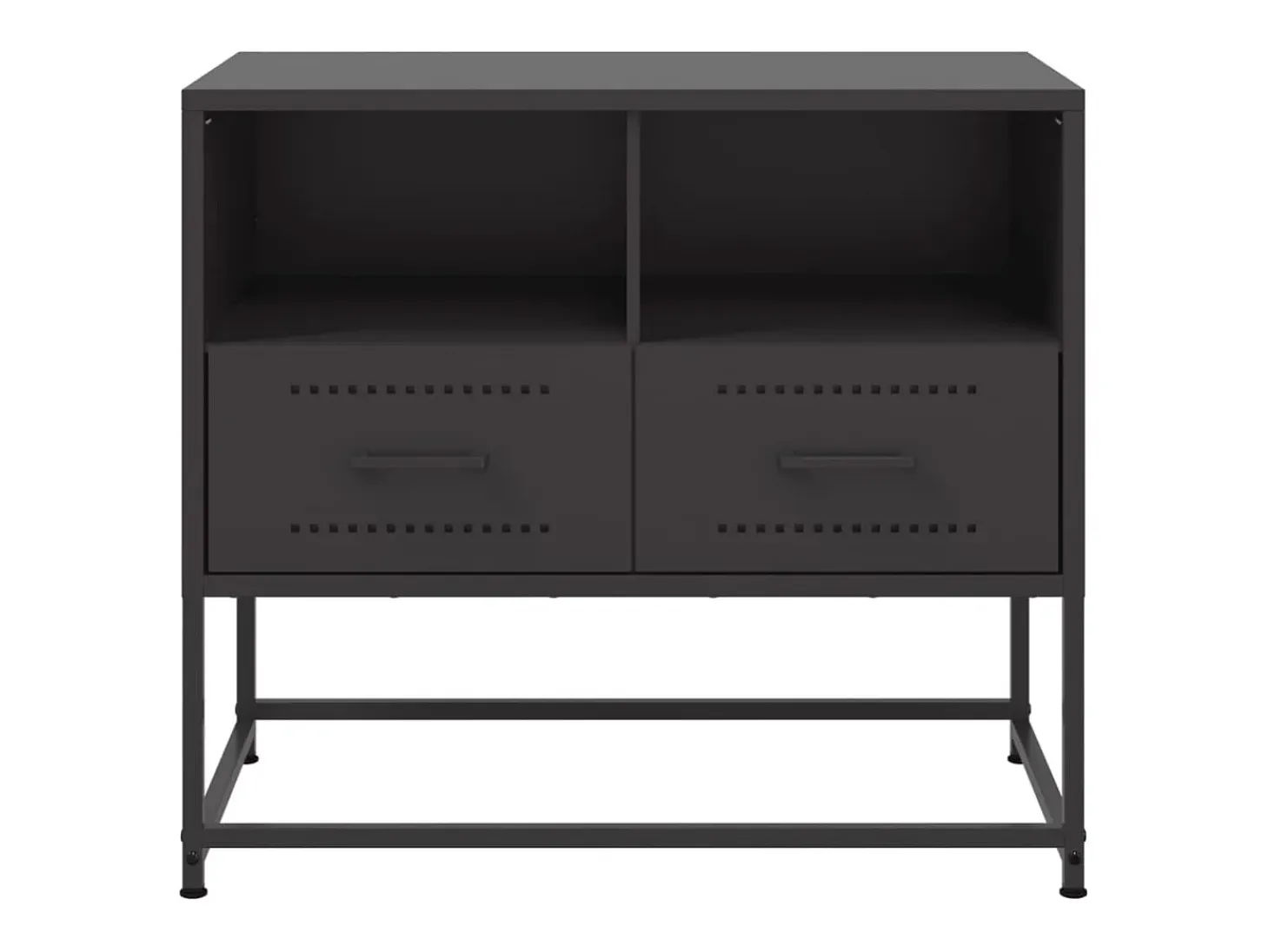 Nicholas Mueble para TV de acero negro 68x39x60,5 cm