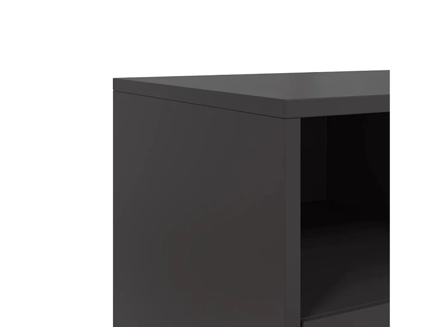 Nicholas Mueble para TV de acero negro 68x39x60,5 cm