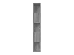 Niels Estantería de madera contrachapada gris Sonoma 45x24x160 cm