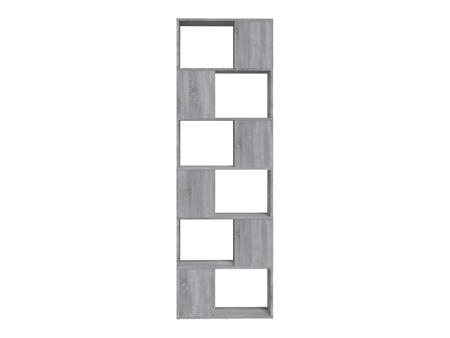 Norman Estantería/divisor de espacios gris Sonoma 60x24x186 cm