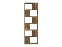 Norman Estantería/divisor de espacios color roble ahumado 60x24x186 cm