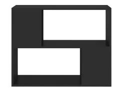 Norman Mueble para TV madera contrachapada negro 80x24x63 cm